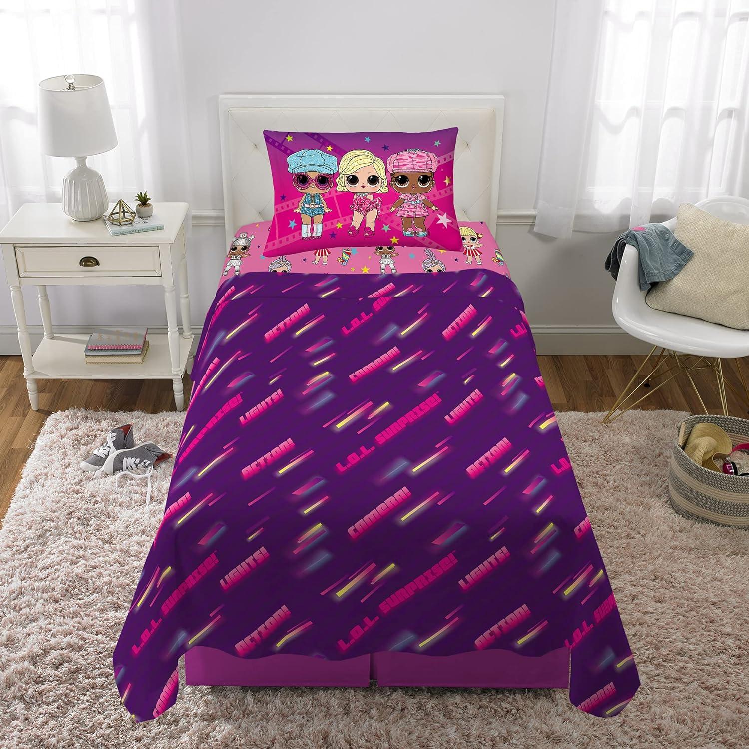 imageFranco Ms Rachel Educational Adventures Bedding Super Soft Cozy 4 Piece Microfiber Sheet Set Full Officially Licensed Product KidsLol Surprise