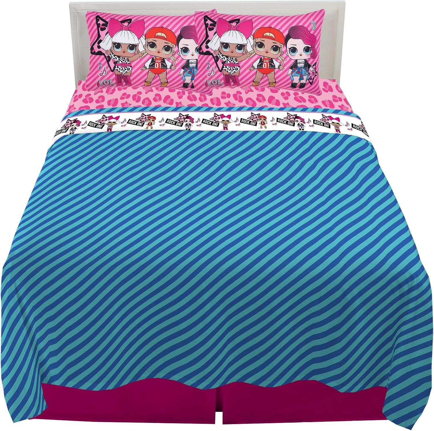 imageFranco Ms Rachel Educational Adventures Bedding Super Soft Cozy 4 Piece Microfiber Sheet Set Full Officially Licensed Product KidsLol Surprise