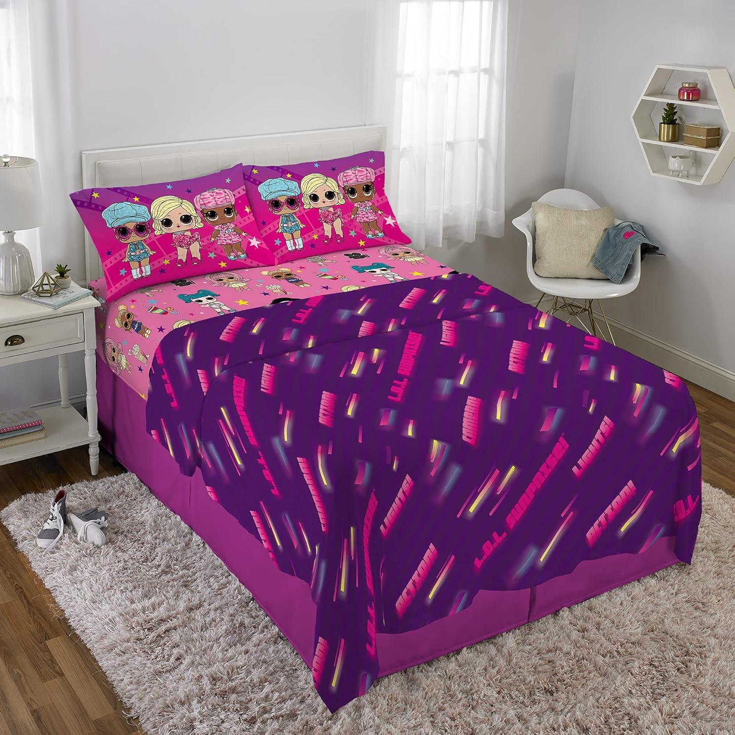 imageFranco Ms Rachel Educational Adventures Bedding Super Soft Cozy 4 Piece Microfiber Sheet Set Full Officially Licensed Product KidsLol Surprise