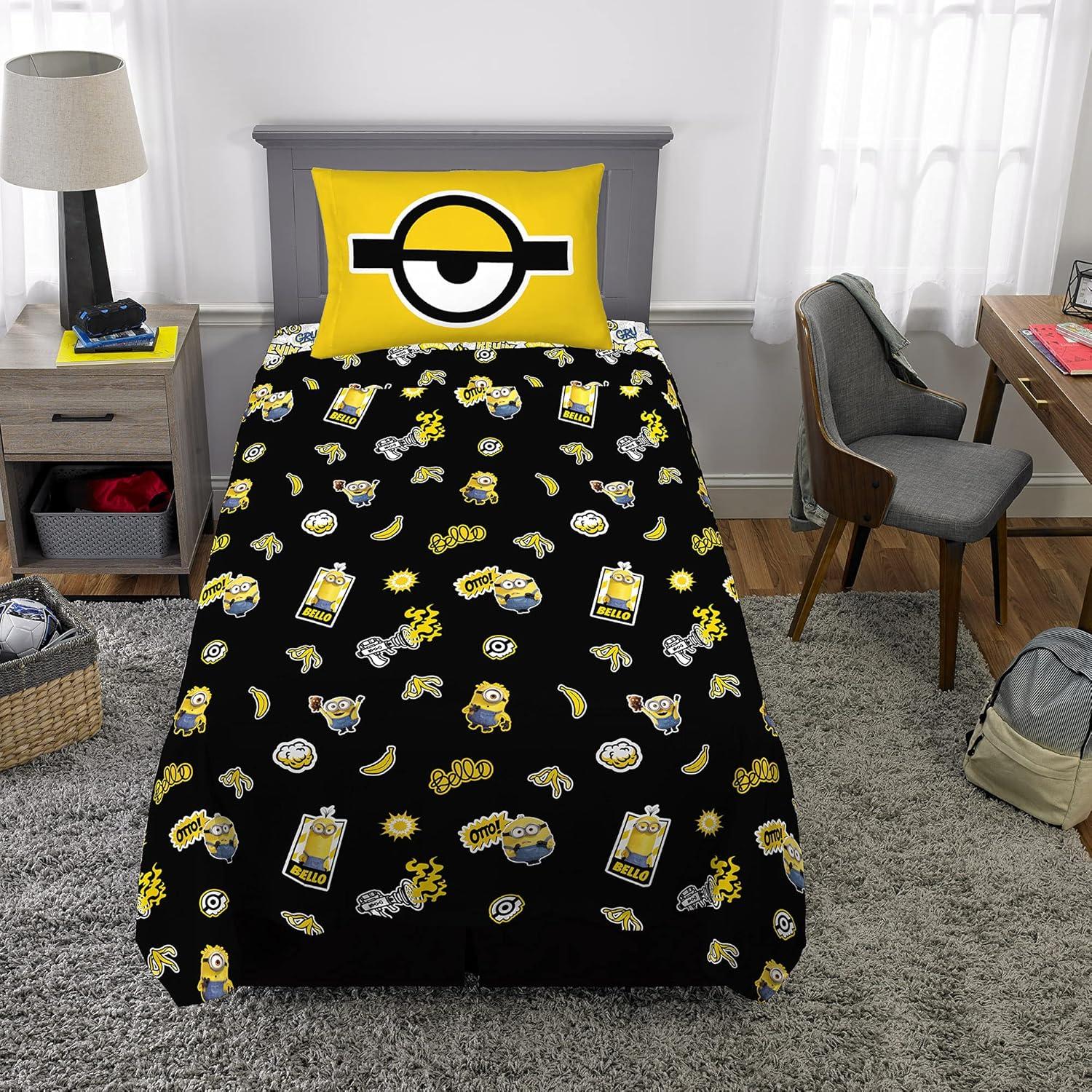 imageFranco Ms Rachel Educational Adventures Bedding Super Soft Cozy 4 Piece Microfiber Sheet Set Full Officially Licensed Product KidsMinions the Rise of Gru