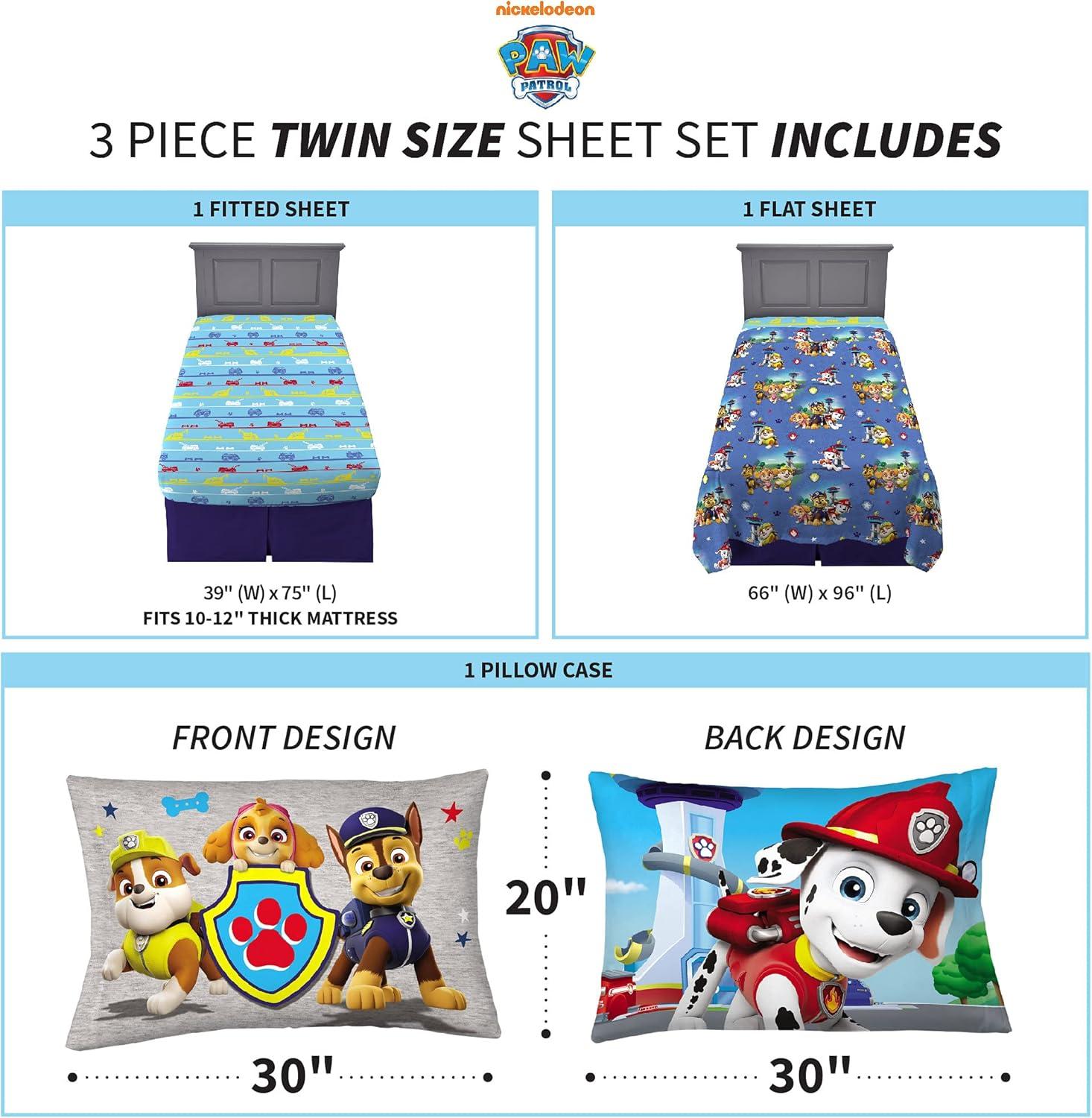imageFranco Ms Rachel Educational Adventures Bedding Super Soft Cozy 4 Piece Microfiber Sheet Set Full Officially Licensed Product KidsPaw Patrol