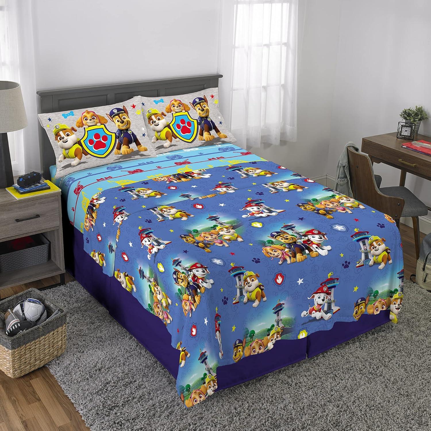 imageFranco Ms Rachel Educational Adventures Bedding Super Soft Cozy 4 Piece Microfiber Sheet Set Full Officially Licensed Product KidsPaw Patrol