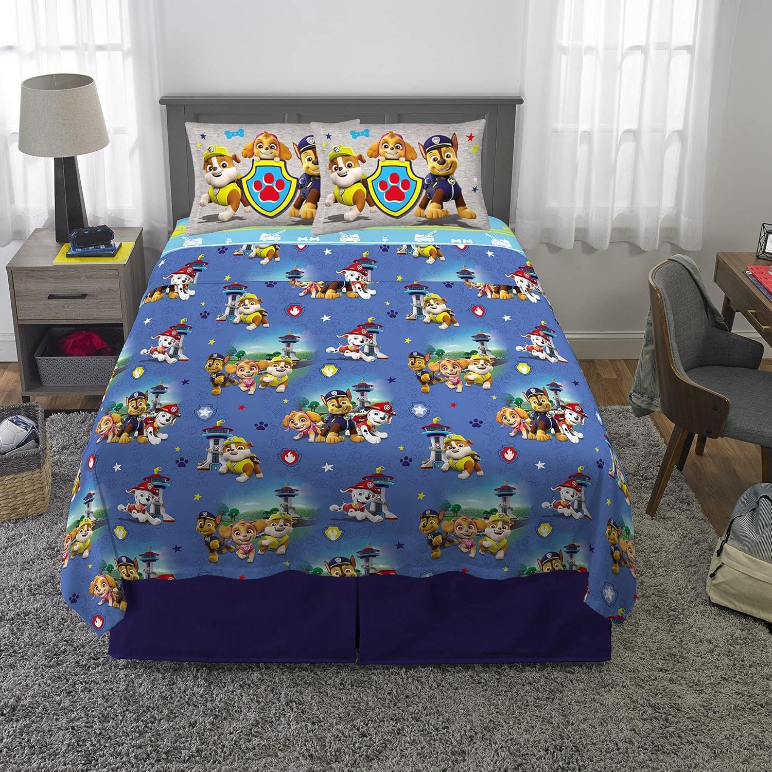 imageFranco Ms Rachel Educational Adventures Bedding Super Soft Cozy 4 Piece Microfiber Sheet Set Full Officially Licensed Product KidsPaw Patrol