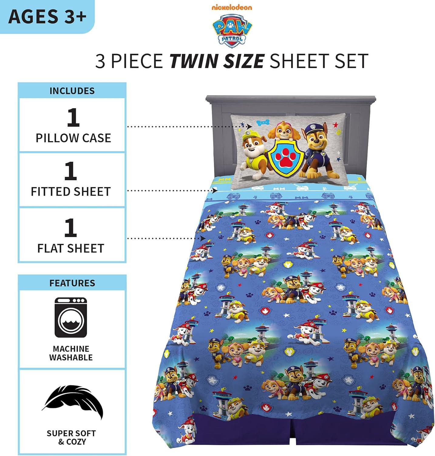 imageFranco Ms Rachel Educational Adventures Bedding Super Soft Cozy 4 Piece Microfiber Sheet Set Full Officially Licensed Product KidsPaw Patrol
