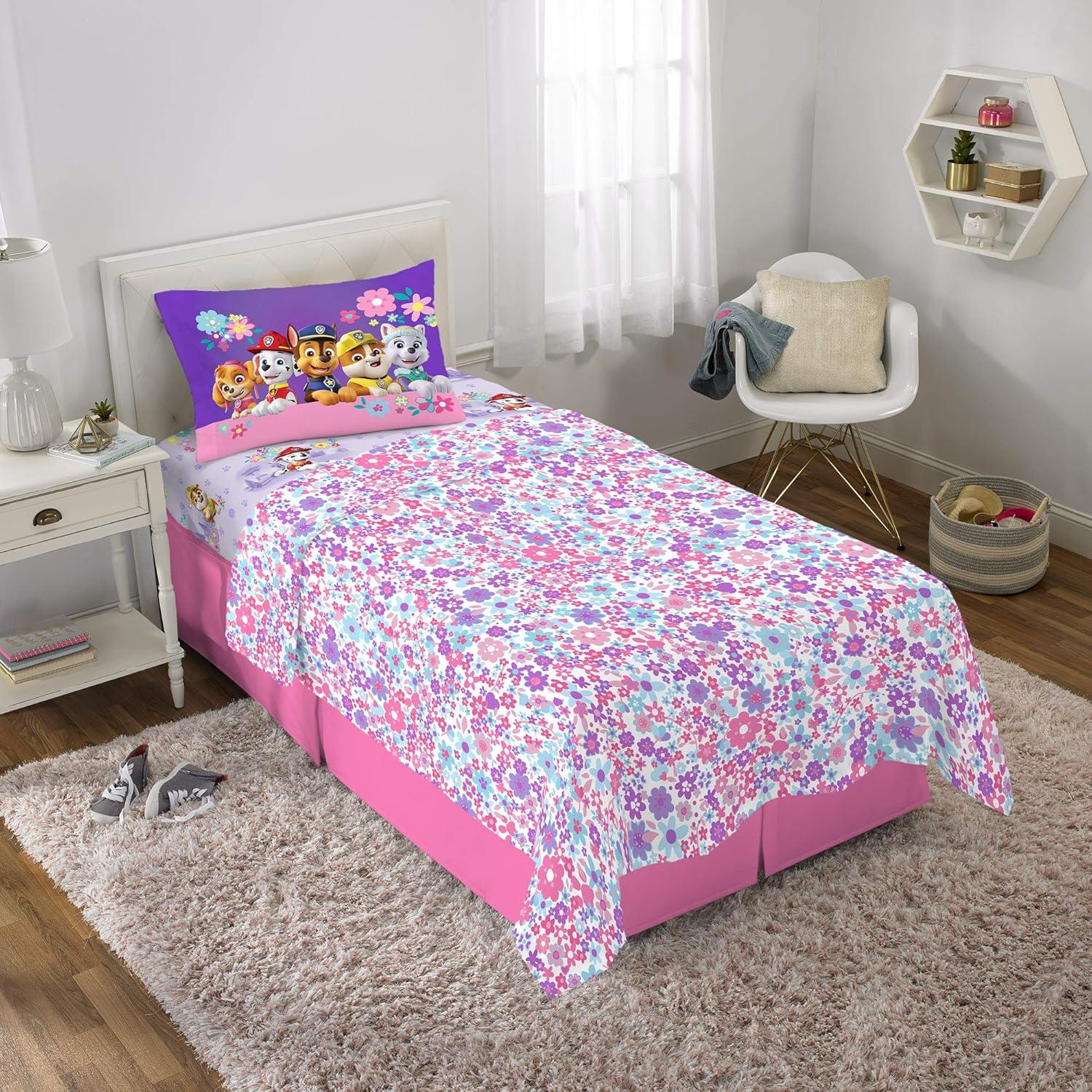 imageFranco Ms Rachel Educational Adventures Bedding Super Soft Cozy 4 Piece Microfiber Sheet Set Full Officially Licensed Product KidsPaw Patrol Girls