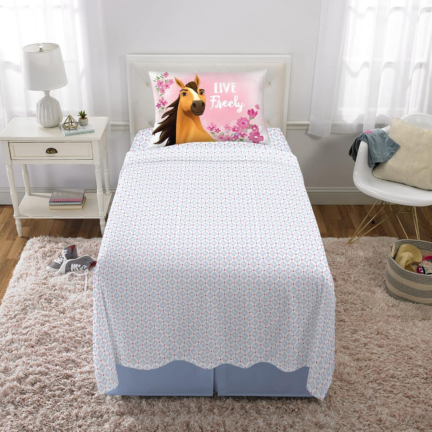 imageFranco Ms Rachel Educational Adventures Bedding Super Soft Cozy 4 Piece Microfiber Sheet Set Full Officially Licensed Product KidsSpirit Riding Free