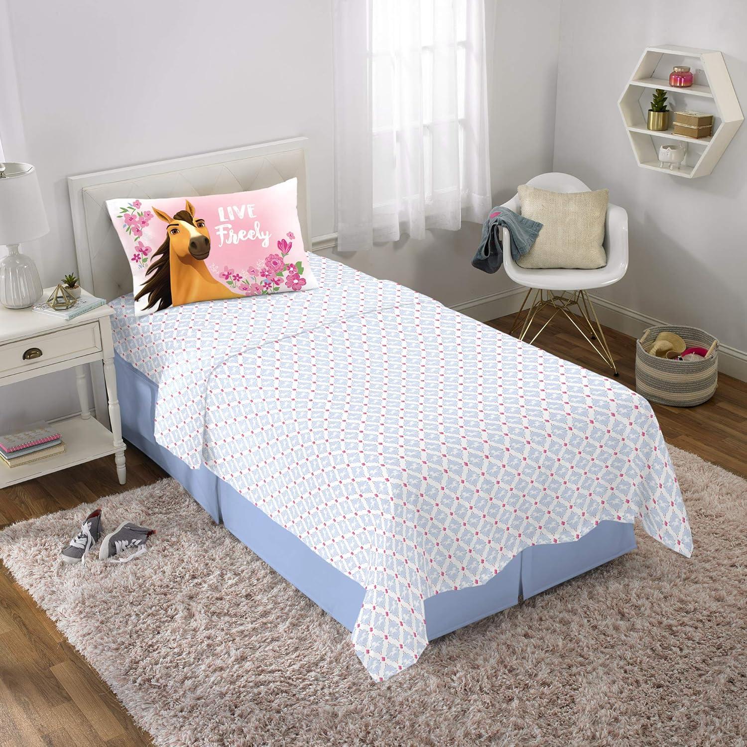 imageFranco Ms Rachel Educational Adventures Bedding Super Soft Cozy 4 Piece Microfiber Sheet Set Full Officially Licensed Product KidsSpirit Riding Free