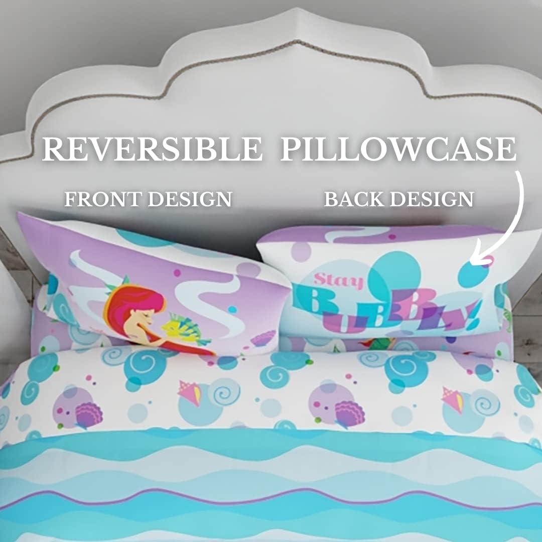imageFranco Ms Rachel Educational Adventures Bedding Super Soft Cozy 4 Piece Microfiber Sheet Set Full Officially Licensed Product KidsThe Little Mermaid Ariel