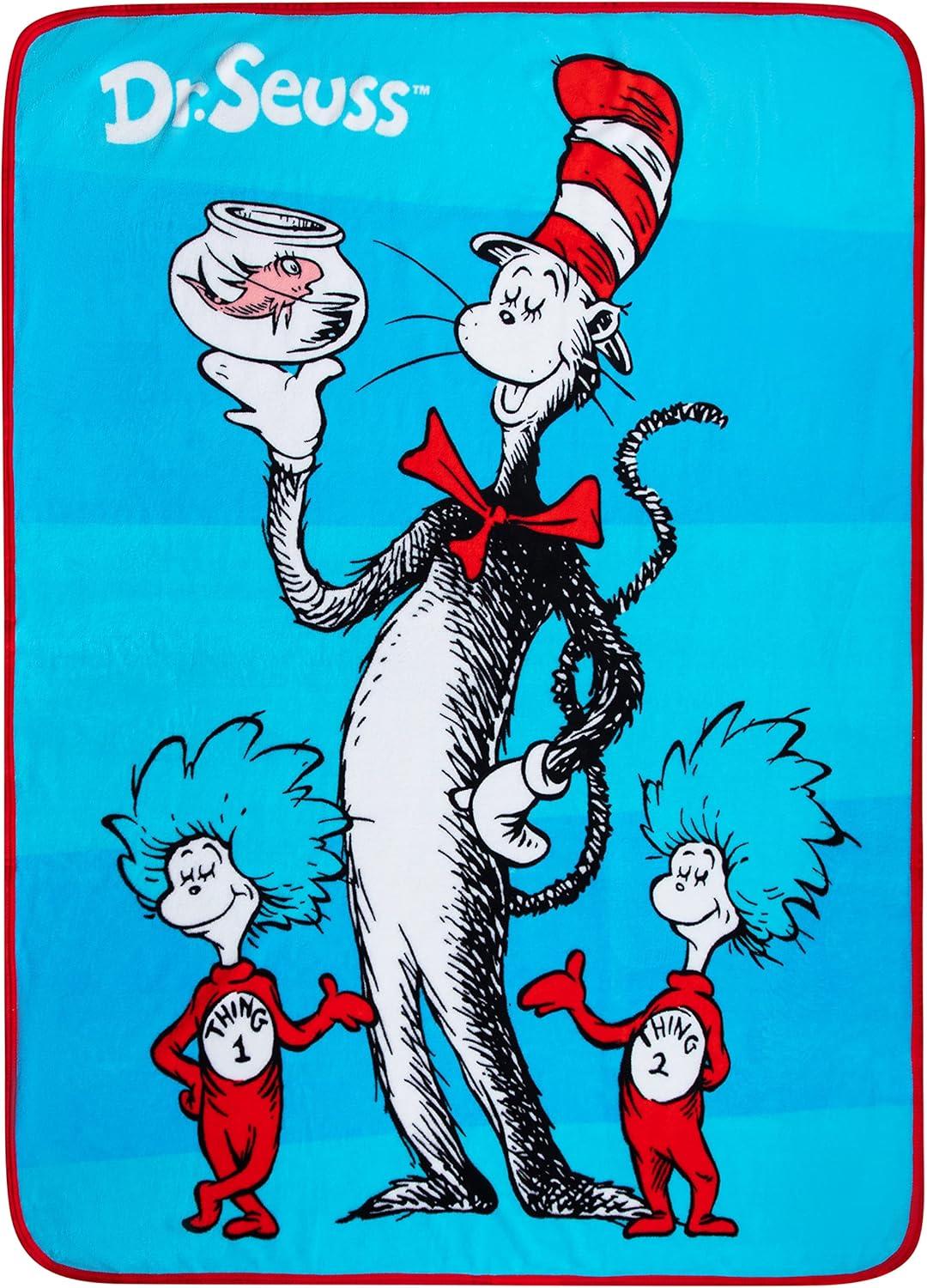 imageFranco Ms Rachel Educational Adventures Bedding Super Soft Cozy Throw 46 in x 60 in Officially Licensed Product KidsDr Seuss