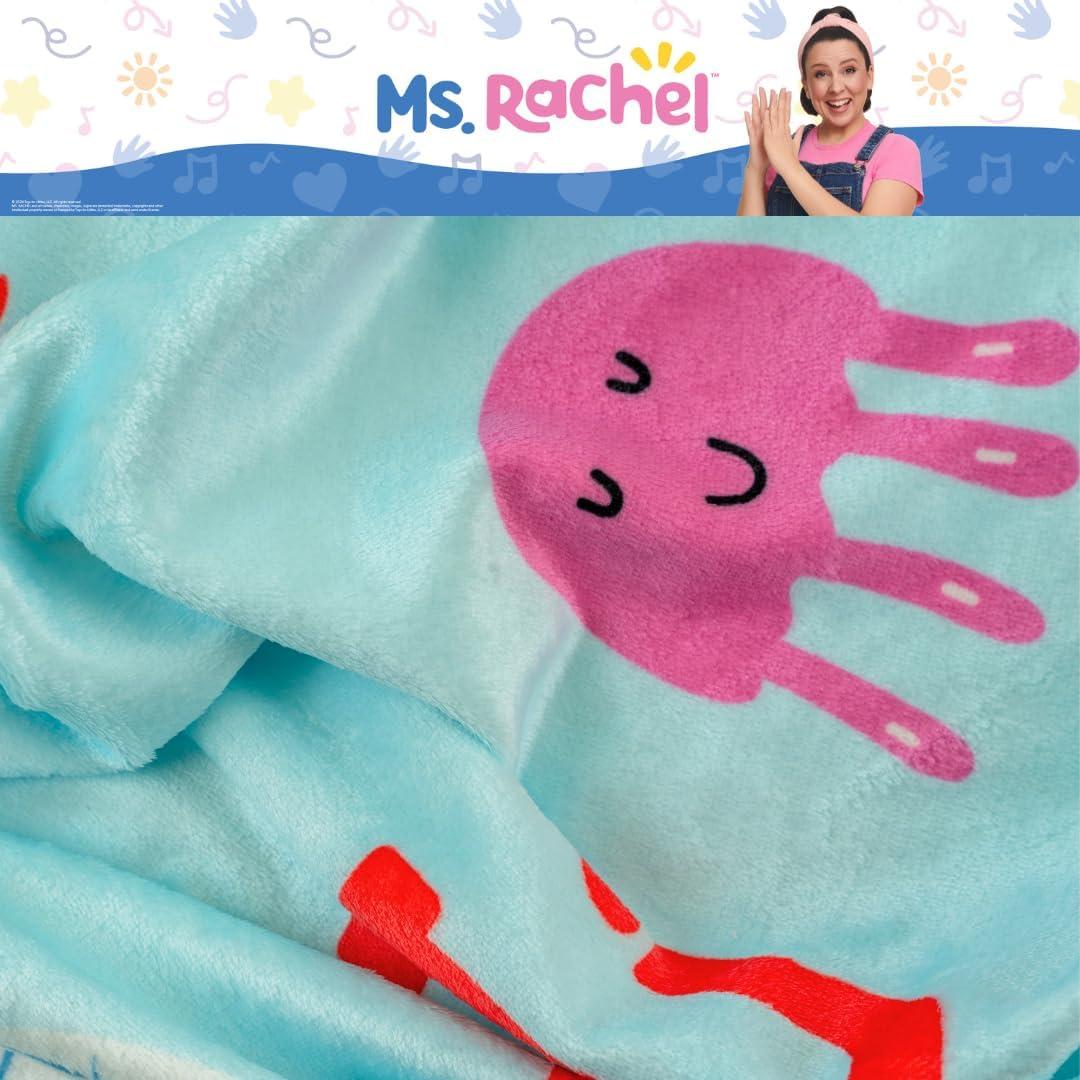 imageFranco Ms Rachel Educational Adventures Bedding Super Soft Cozy Throw 46 in x 60 in Officially Licensed Product KidsMs Rachel Colorful Abc