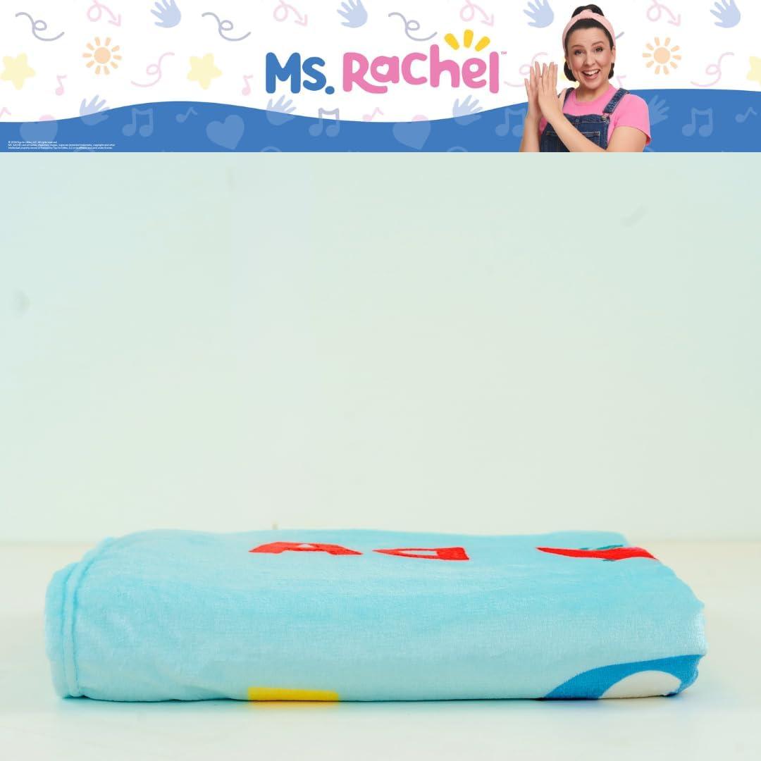 imageFranco Ms Rachel Educational Adventures Bedding Super Soft Cozy Throw 46 in x 60 in Officially Licensed Product KidsMs Rachel Colorful Abc