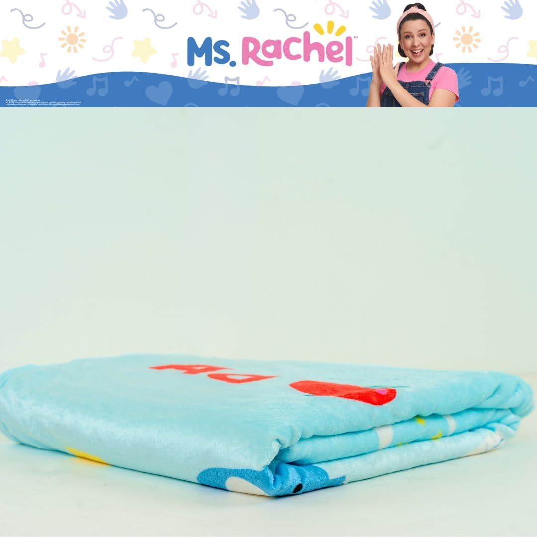 imageFranco Ms Rachel Educational Adventures Bedding Super Soft Cozy Throw 46 in x 60 in Officially Licensed Product KidsMs Rachel Colorful Abc