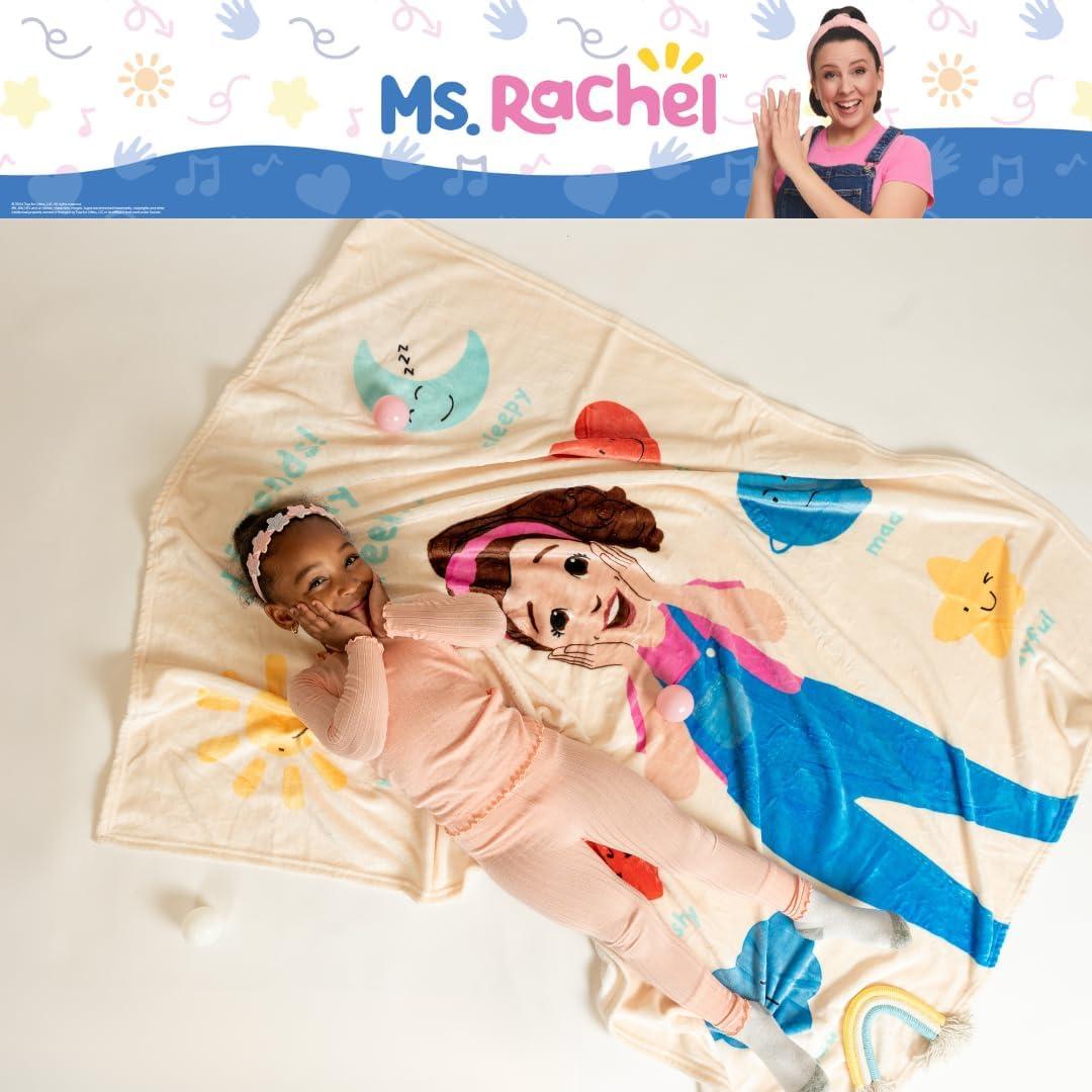 imageFranco Ms Rachel Educational Adventures Bedding Super Soft Cozy Throw 46 in x 60 in Officially Licensed Product KidsMs Rachel Mixed Emotions