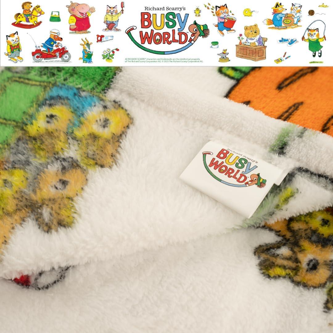 imageFranco Ms Rachel Educational Adventures Bedding Super Soft Cozy Throw 46 in x 60 in Officially Licensed Product KidsRichard Scarry