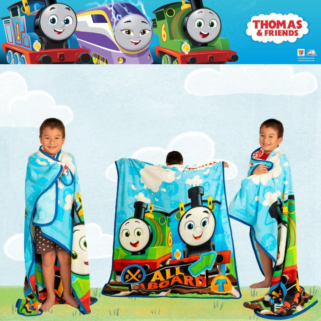 imageFranco Ms Rachel Educational Adventures Bedding Super Soft Cozy Throw 46 in x 60 in Officially Licensed Product KidsThomas Friends