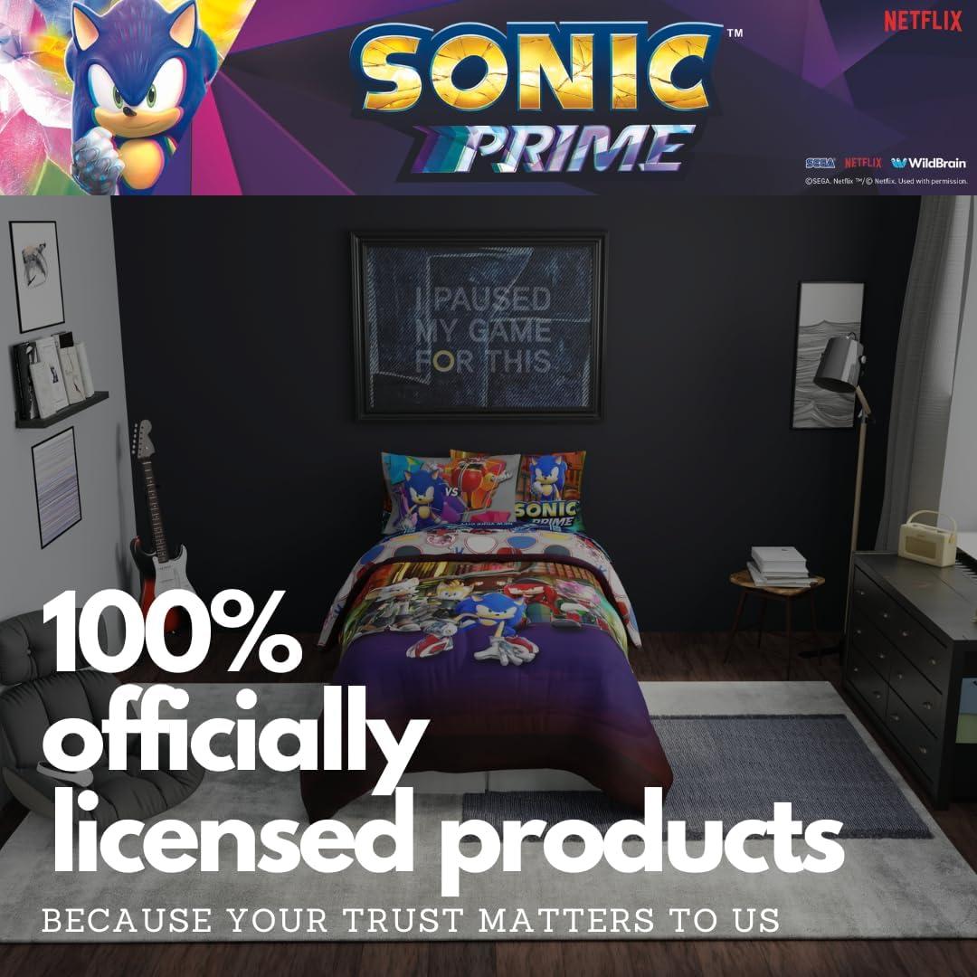 imageFranco Ms Rachel Educational Adventures Dino Learning Kids Bedding Super Soft ampamp Cozy Reversible Microfiber Comforter and Sheet Set 7 Piece Full Size Officially Licensed ProductSonic Prime