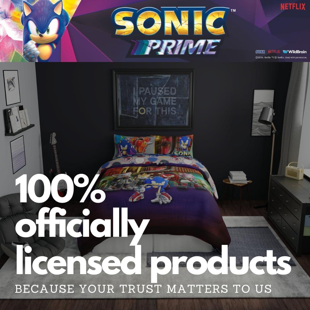 imageFranco Ms Rachel Educational Adventures Dino Learning Kids Bedding Super Soft ampamp Cozy Reversible Microfiber Comforter and Sheet Set 7 Piece Full Size Officially Licensed ProductSonic Prime