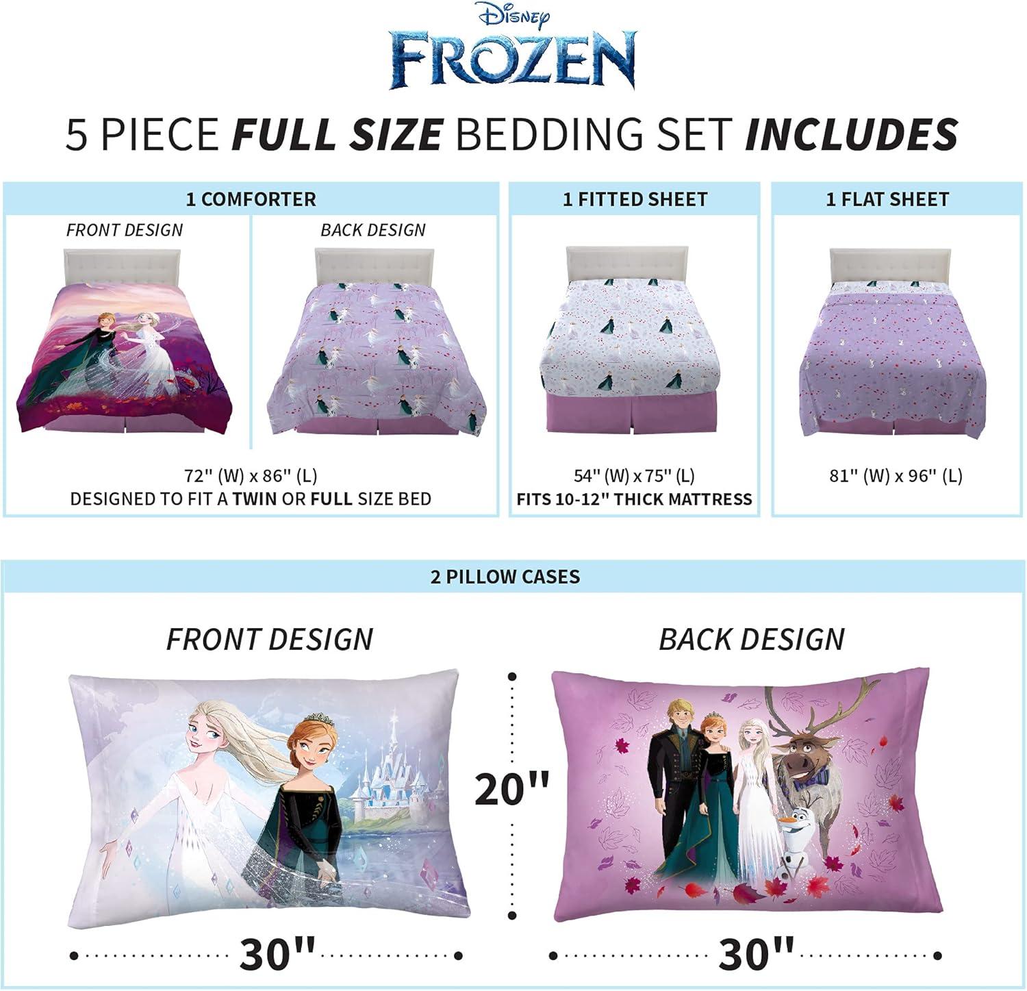 imageFranco Ms Rachel Educational Adventures Kids Bedding Super Soft Microfiber Comforter and Sheet Set 4 Piece Twin Size Officially Licensed ProductDisney Frozen 2