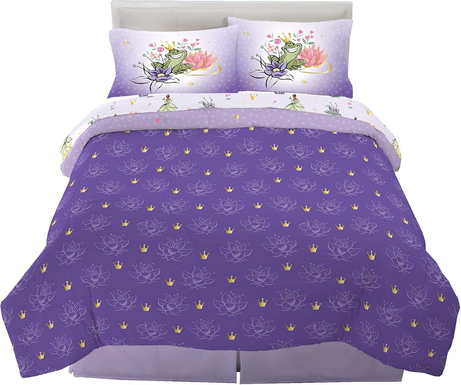 imageFranco Ms Rachel Educational Adventures Kids Bedding Super Soft Microfiber Comforter and Sheet Set 4 Piece Twin Size Officially Licensed ProductDisney Princess Tiana