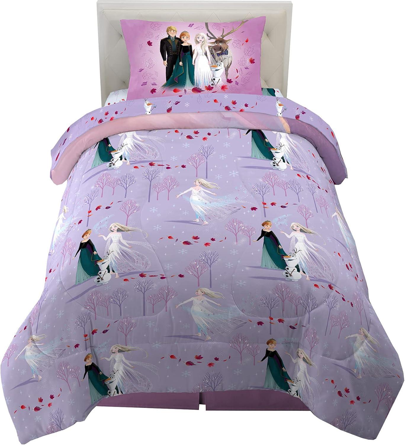 imageFranco Ms Rachel Educational Adventures Kids Bedding Super Soft Microfiber Comforter and Sheet Set 4 Piece Twin Size Officially Licensed ProductDisney Frozen 2