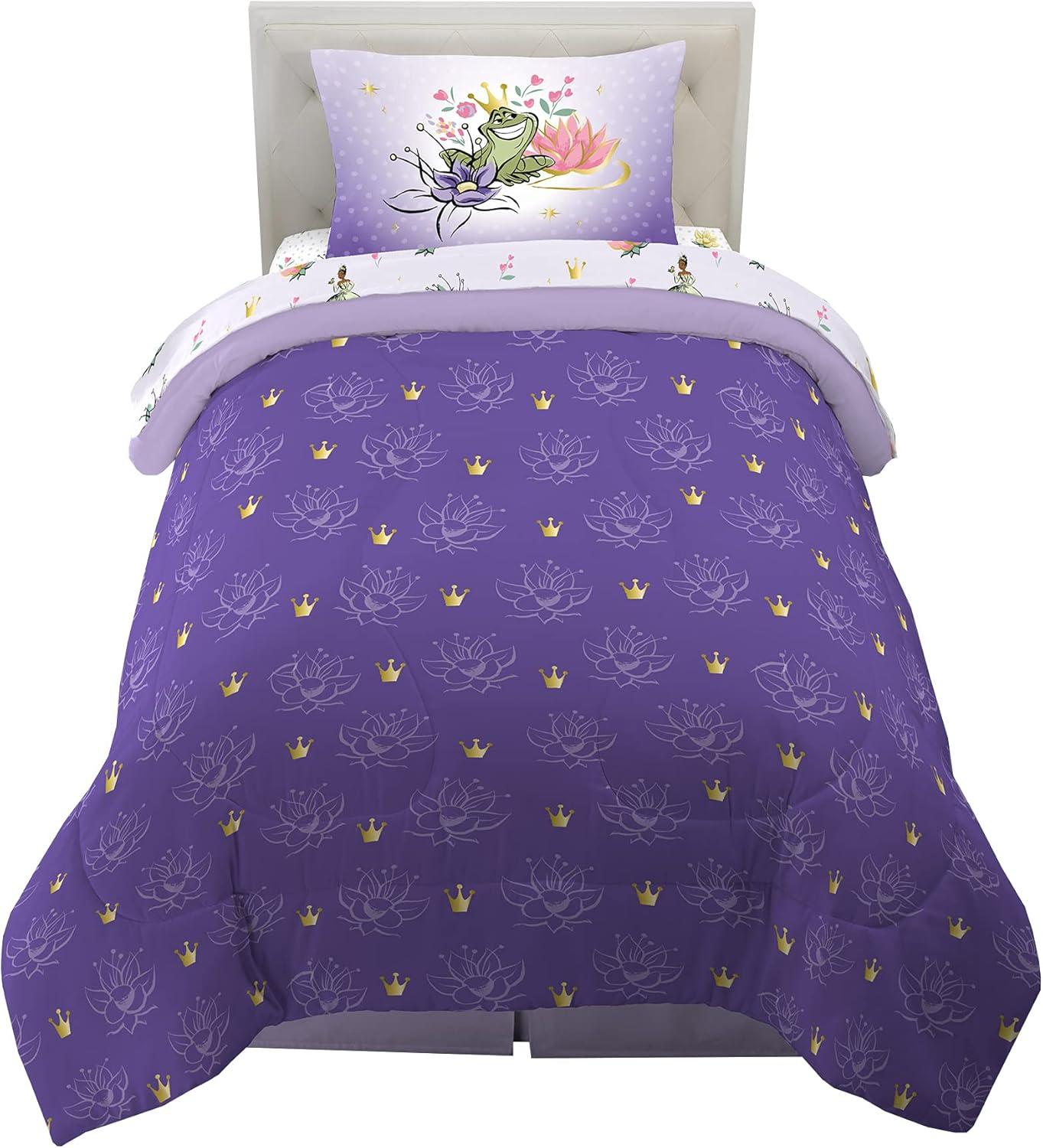 imageFranco Ms Rachel Educational Adventures Kids Bedding Super Soft Microfiber Comforter and Sheet Set 4 Piece Twin Size Officially Licensed ProductDisney Princess Tiana