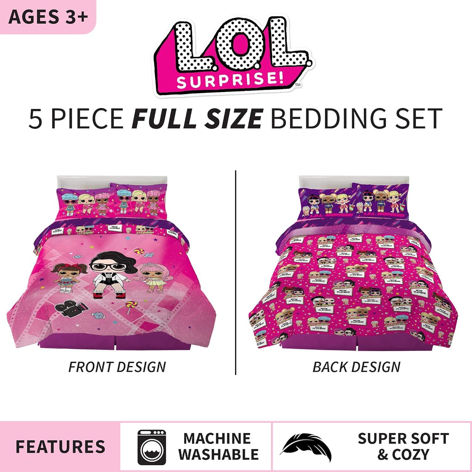 imageFranco Ms Rachel Educational Adventures Kids Bedding Super Soft Microfiber Comforter and Sheet Set 4 Piece Twin Size Officially Licensed ProductLol Surprise