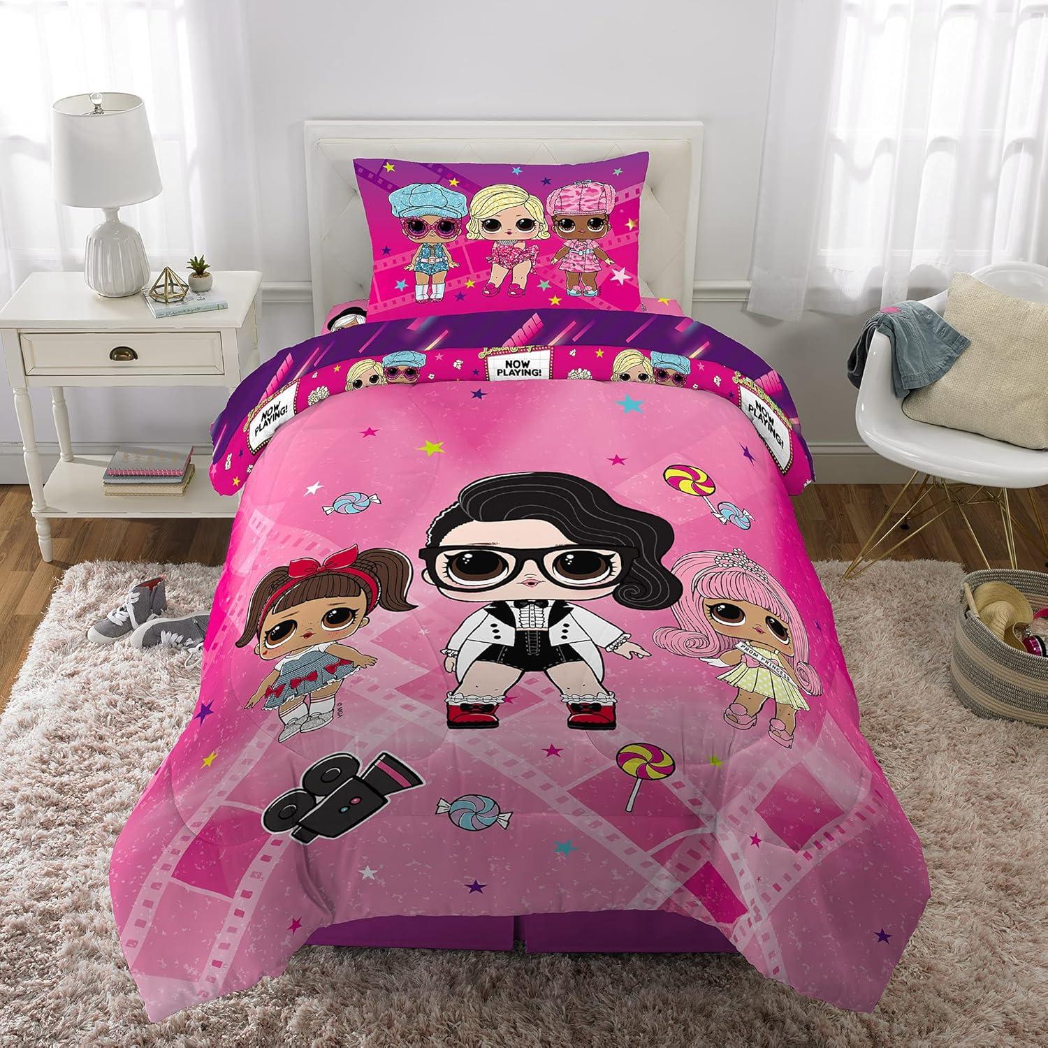 imageFranco Ms Rachel Educational Adventures Kids Bedding Super Soft Microfiber Comforter and Sheet Set 4 Piece Twin Size Officially Licensed ProductLol Surprise