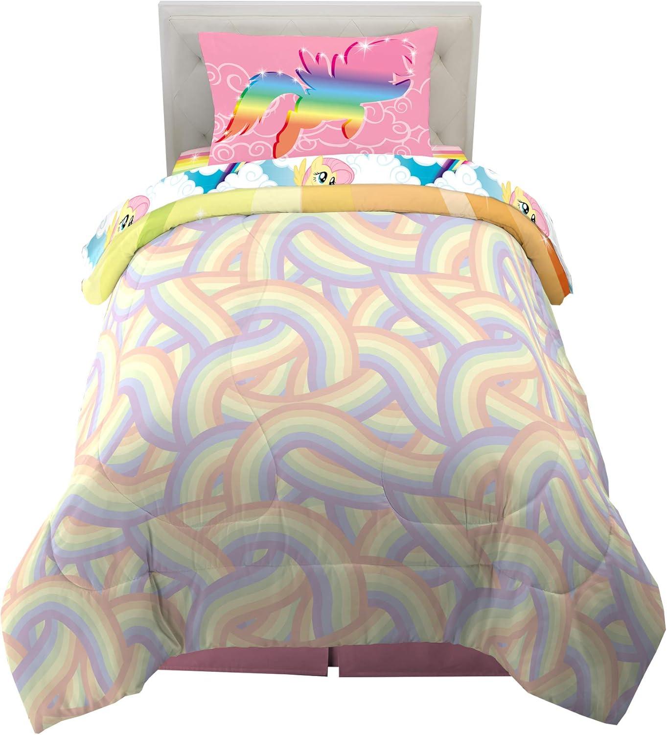 imageFranco Ms Rachel Educational Adventures Kids Bedding Super Soft Microfiber Comforter and Sheet Set 4 Piece Twin Size Officially Licensed ProductMy Little Pony