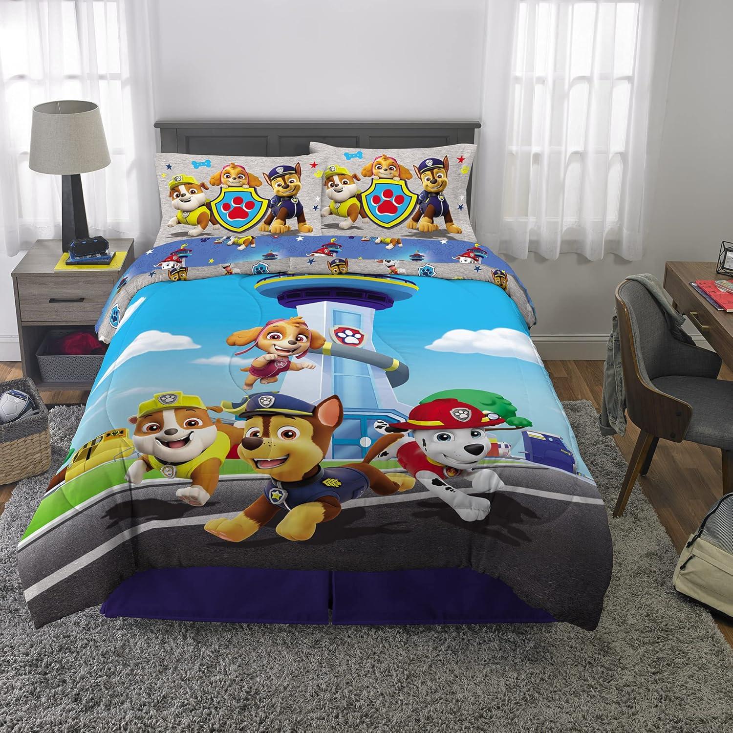 imageFranco Ms Rachel Educational Adventures Kids Bedding Super Soft Microfiber Comforter and Sheet Set 4 Piece Twin Size Officially Licensed ProductPaw Patrol