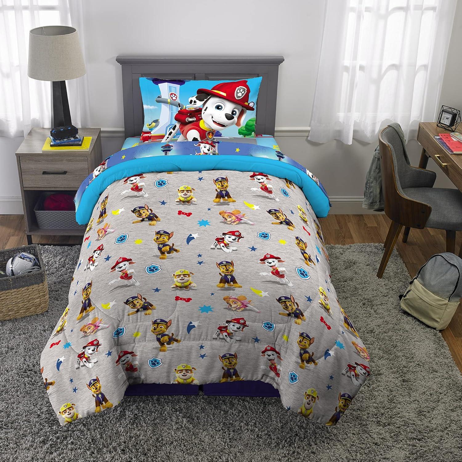 imageFranco Ms Rachel Educational Adventures Kids Bedding Super Soft Microfiber Comforter and Sheet Set 4 Piece Twin Size Officially Licensed ProductPaw Patrol