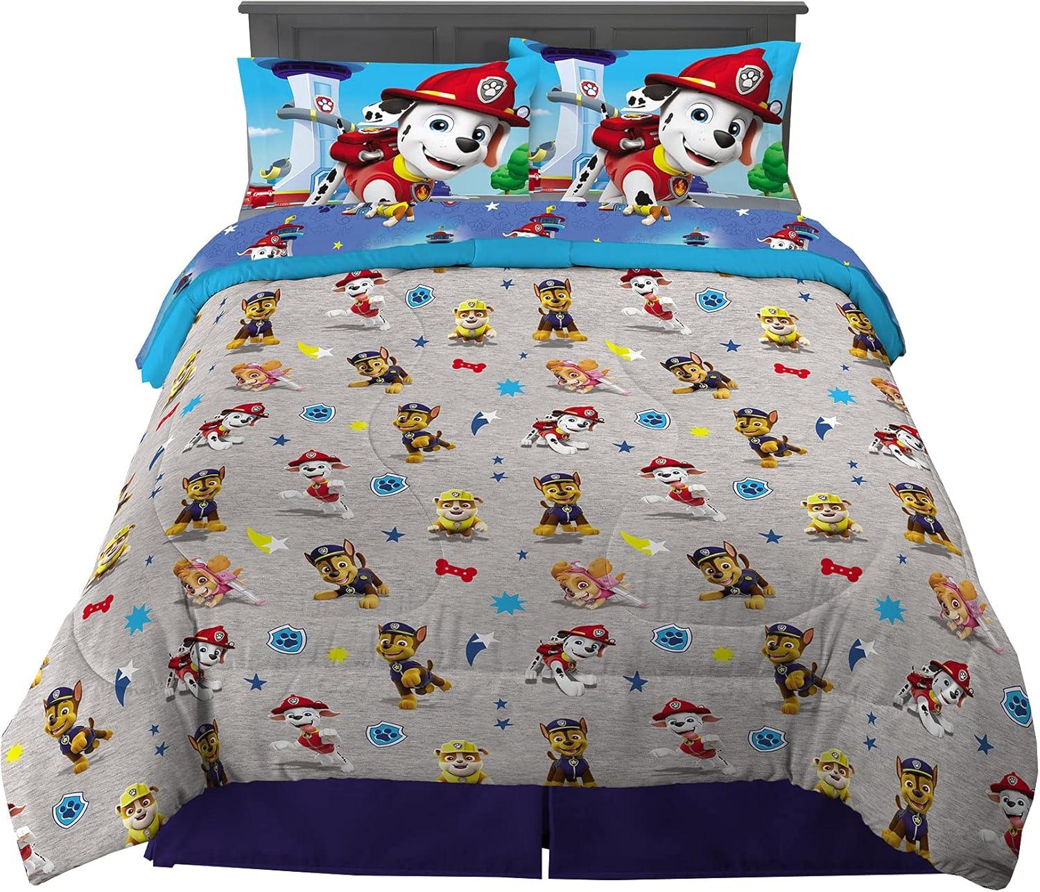 imageFranco Ms Rachel Educational Adventures Kids Bedding Super Soft Microfiber Comforter and Sheet Set 4 Piece Twin Size Officially Licensed ProductPaw Patrol