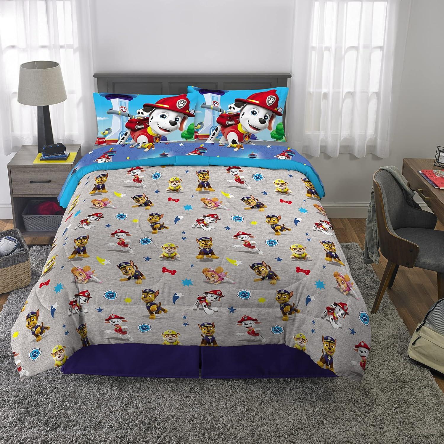 imageFranco Ms Rachel Educational Adventures Kids Bedding Super Soft Microfiber Comforter and Sheet Set 4 Piece Twin Size Officially Licensed ProductPaw Patrol