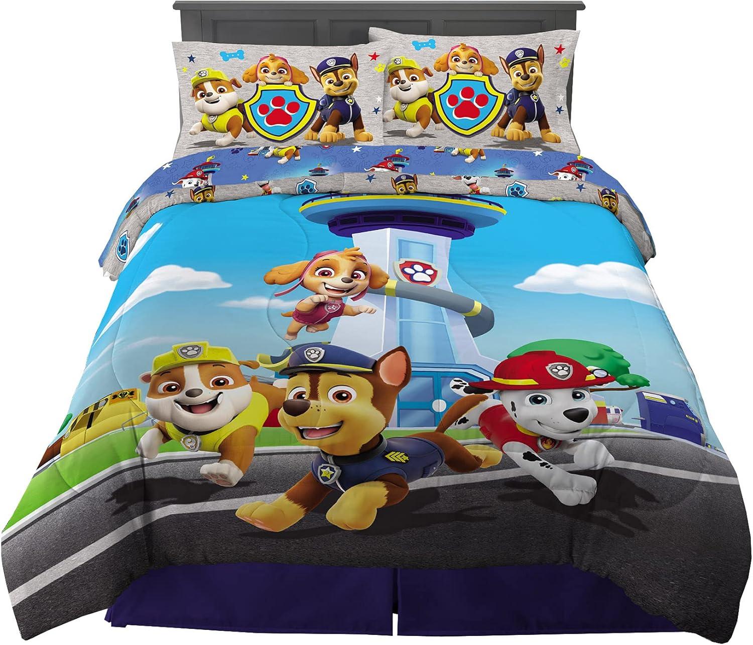 imageFranco Ms Rachel Educational Adventures Kids Bedding Super Soft Microfiber Comforter and Sheet Set 4 Piece Twin Size Officially Licensed ProductPaw Patrol