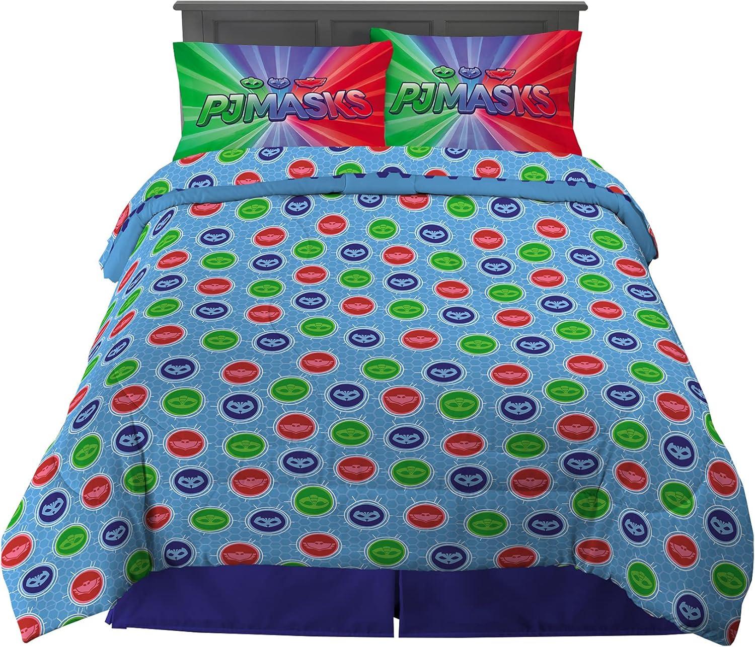 imageFranco Ms Rachel Educational Adventures Kids Bedding Super Soft Microfiber Comforter and Sheet Set 4 Piece Twin Size Officially Licensed ProductPj Masks