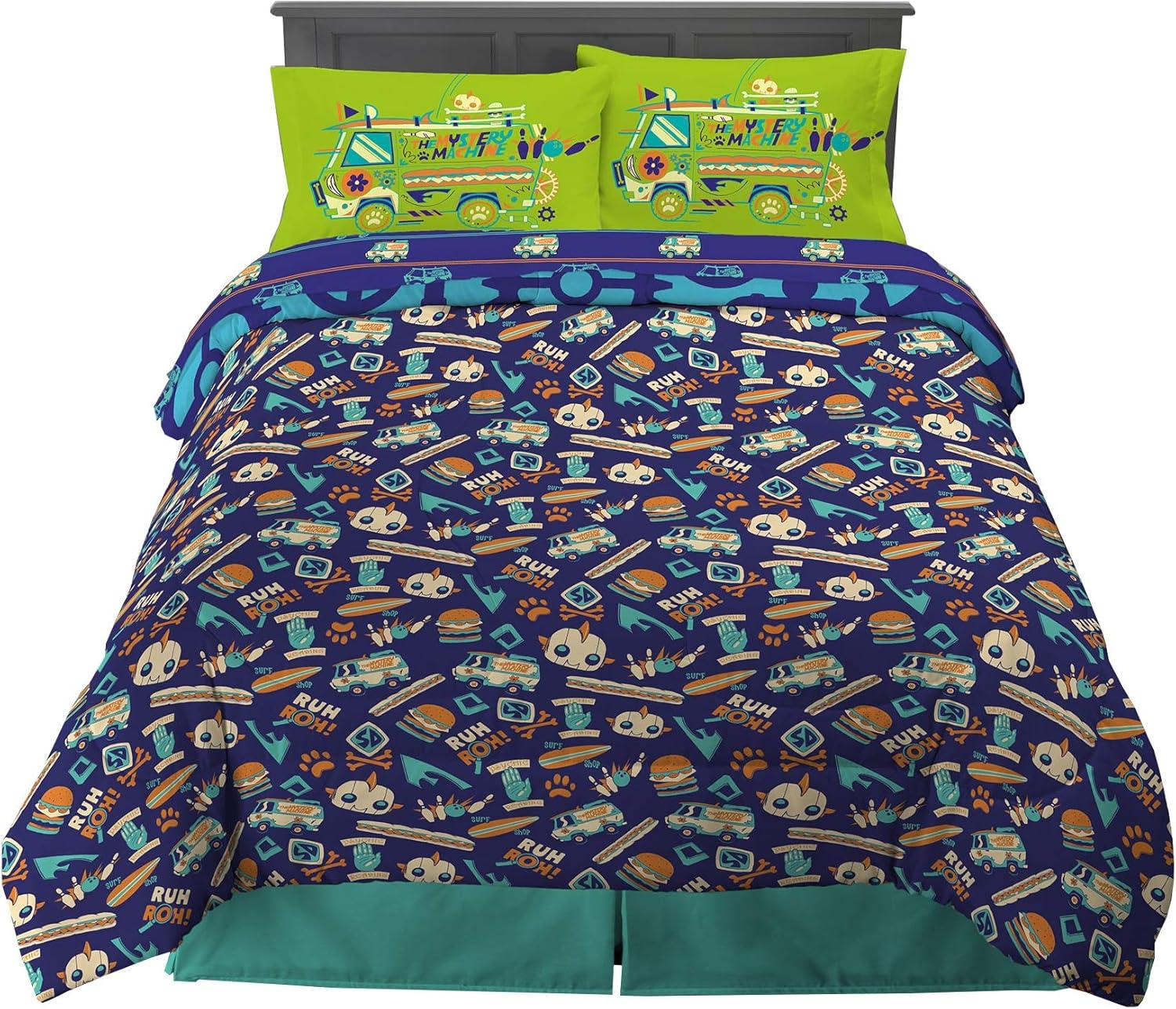 imageFranco Ms Rachel Educational Adventures Kids Bedding Super Soft Microfiber Comforter and Sheet Set 4 Piece Twin Size Officially Licensed ProductScooby Doo