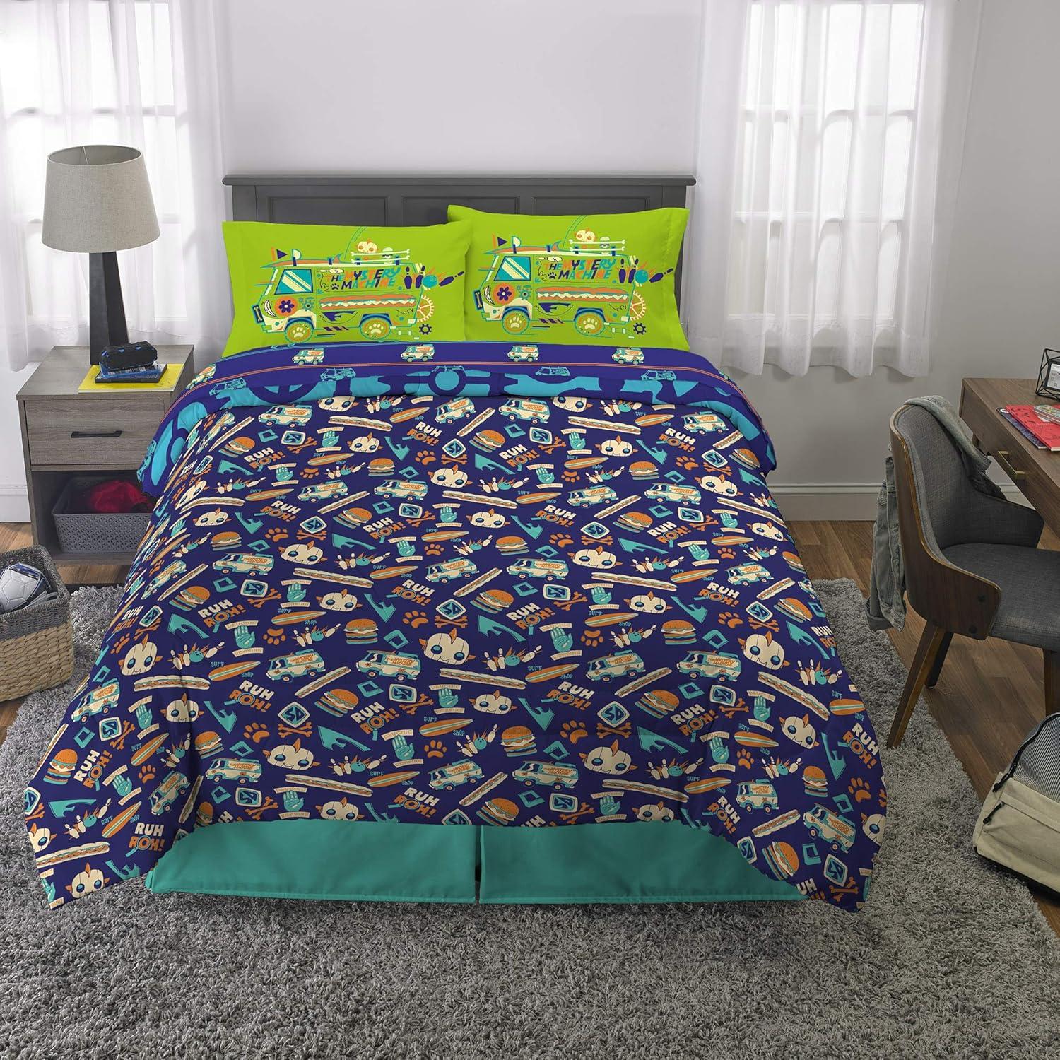 imageFranco Ms Rachel Educational Adventures Kids Bedding Super Soft Microfiber Comforter and Sheet Set 4 Piece Twin Size Officially Licensed ProductScooby Doo