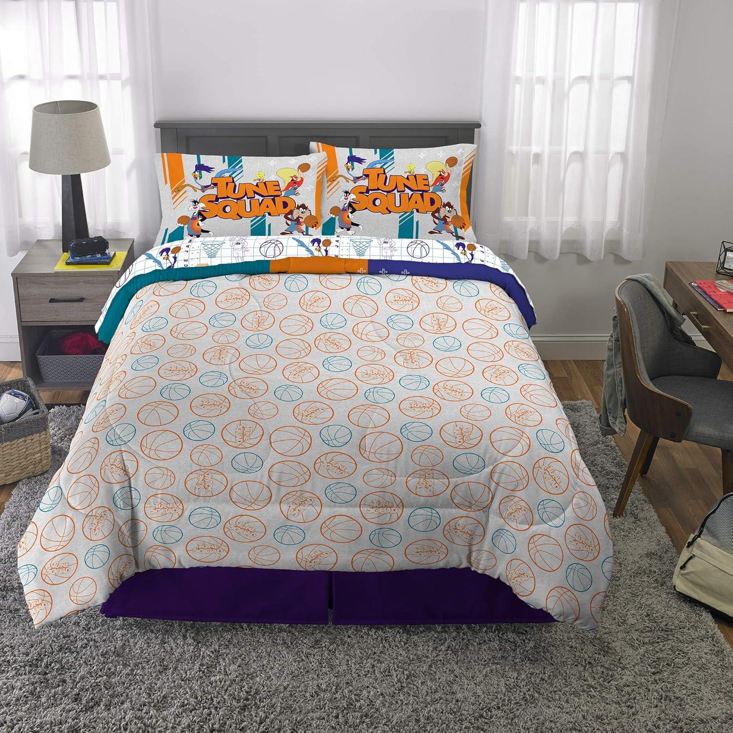 imageFranco Ms Rachel Educational Adventures Kids Bedding Super Soft Microfiber Comforter and Sheet Set 4 Piece Twin Size Officially Licensed ProductSpace Jam 2 a New Legacy