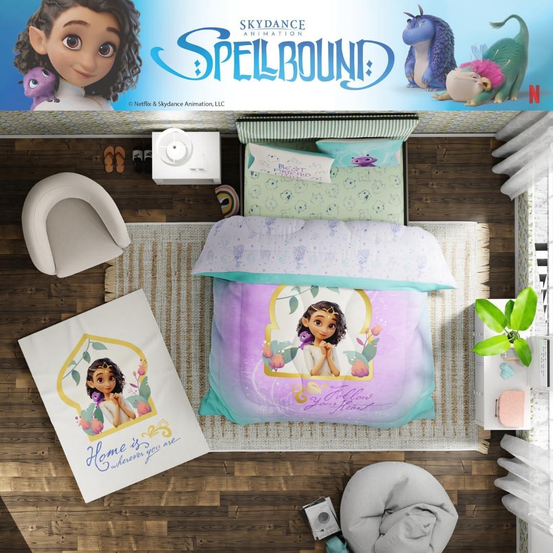 imageFranco Ms Rachel Educational Adventures Kids Bedding Super Soft Microfiber Comforter and Sheet Set 4 Piece Twin Size Officially Licensed ProductSpellbound