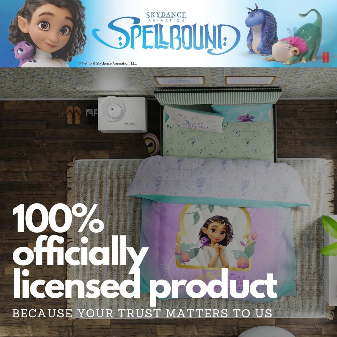 imageFranco Ms Rachel Educational Adventures Kids Bedding Super Soft Microfiber Comforter and Sheet Set 4 Piece Twin Size Officially Licensed ProductSpellbound