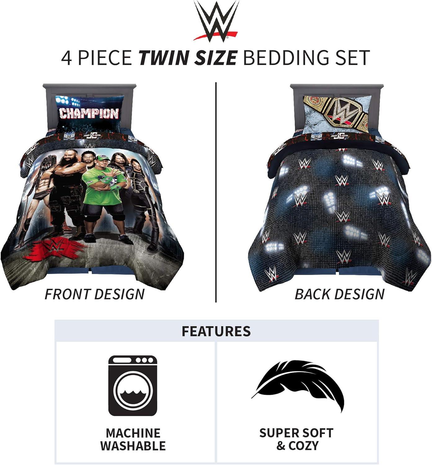 imageFranco Ms Rachel Educational Adventures Kids Bedding Super Soft Microfiber Comforter and Sheet Set 4 Piece Twin Size Officially Licensed ProductWwe Armageddon