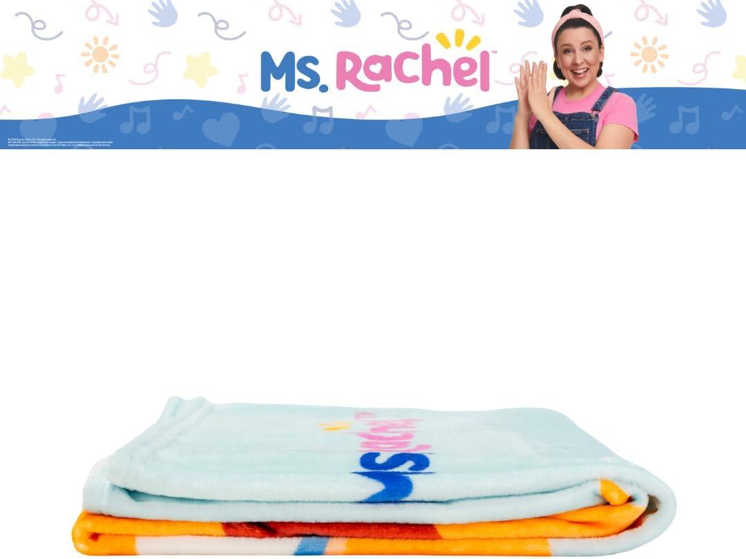 imageFranco Ms Rachel Herbie Character Throw Kids Super Soft ampamp Cozy 46 x 60 Blanket Plush TV Show Bedding Accessory Officially LicensedMs Rachel Herbie
