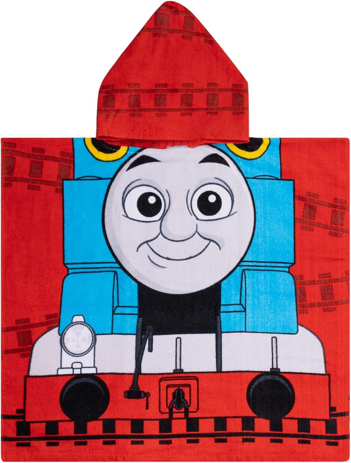 imageFranco Ms Rachel Kids BeachPoolBathCamping Hooded Towel Poncho 24quot X 22quot Absorbent Cotton Cover up Officially Licensed ProductThomas