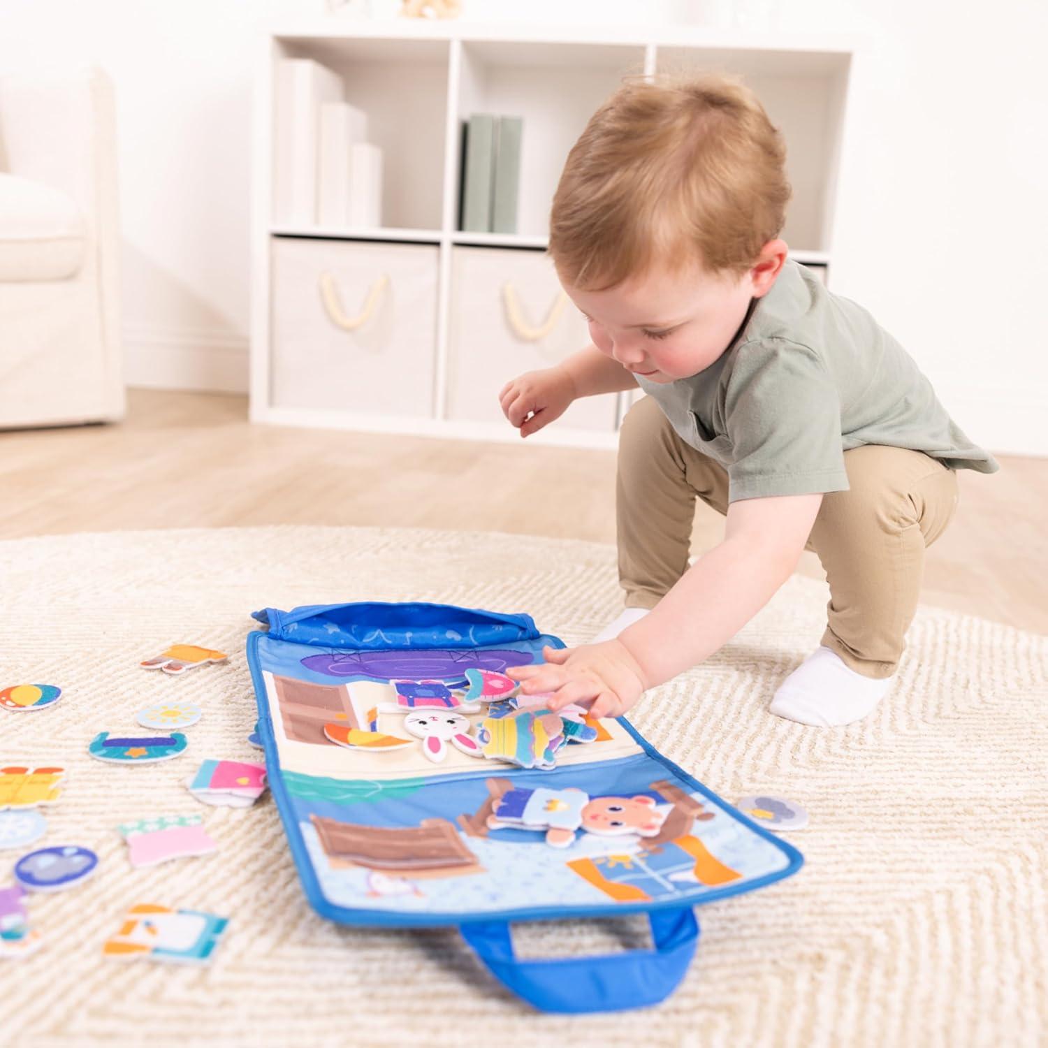 imageMelissa ampamp Doug Ms Rachel What to Wear Felt Activity Board TakeAlong Preschool Learning Toy for Boys and Girls FSC Certified