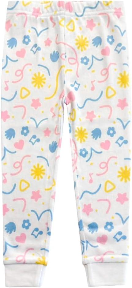 imageMs Rachel 2 Piece Pajama Set Toddler Girls Boys PJ Set Short Sleeve Shirt ampamp Pants Kids Sleepwear Set Official LicenseWhite