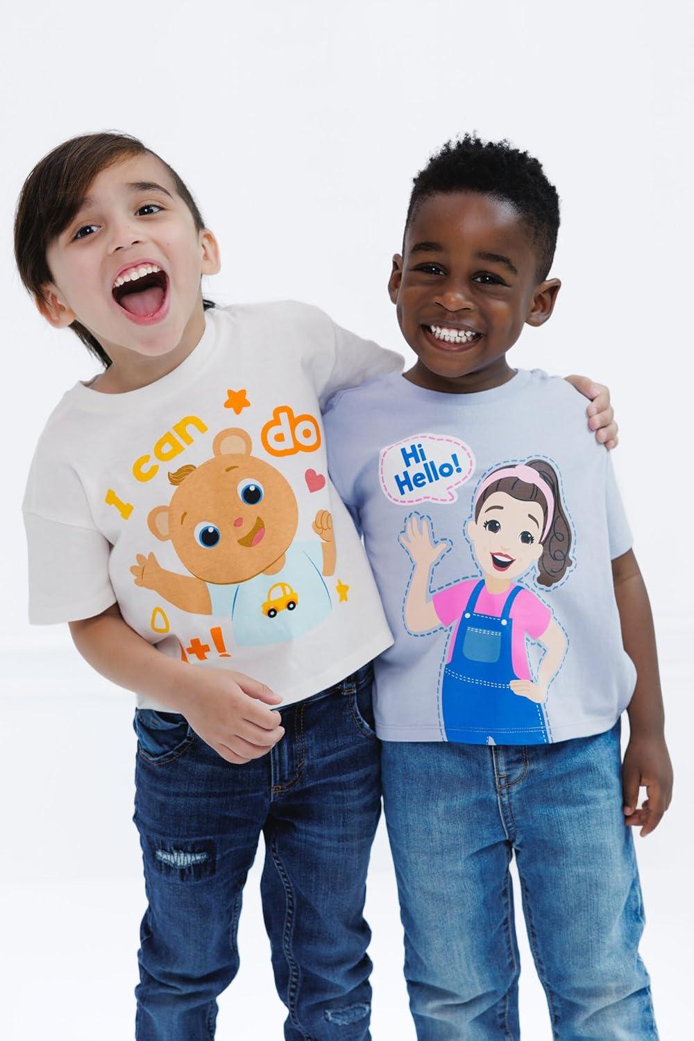 imageMs Rachel 3 Pack TShirts Infant to Little Kid Sizes 12 Months 5Periwinkle White Powder Blue