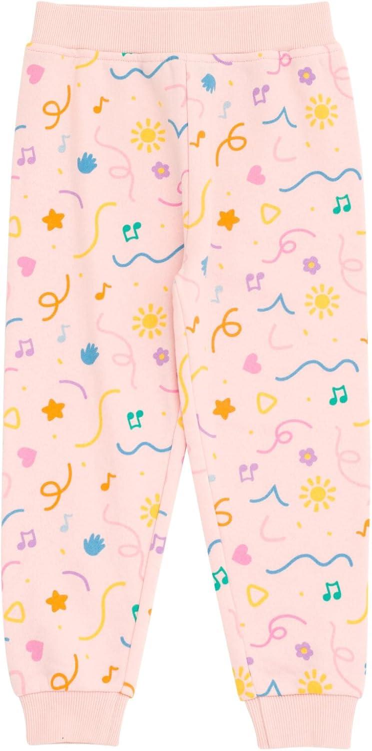 imageMs Rachel Animals Fleece Crossover Sweatshirt and Jogger Pants Outfit Set Infant to Toddler Sizes 12 Months 5TBaby Pink