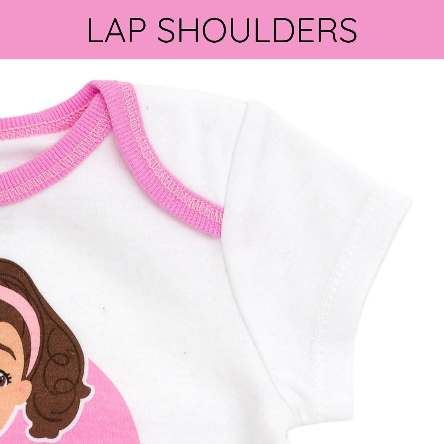 imageMs Rachel Baby Girls 3 Pack Cosplay Bodysuits Newborn to Infant Sizes Newborn 24 MonthsPink White