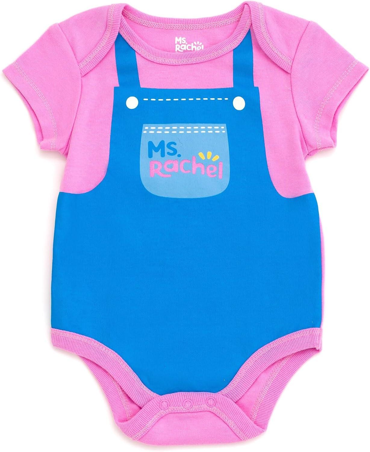 imageMs Rachel Baby Girls 3 Pack Cosplay Bodysuits Newborn to Infant Sizes Newborn 24 MonthsPink White