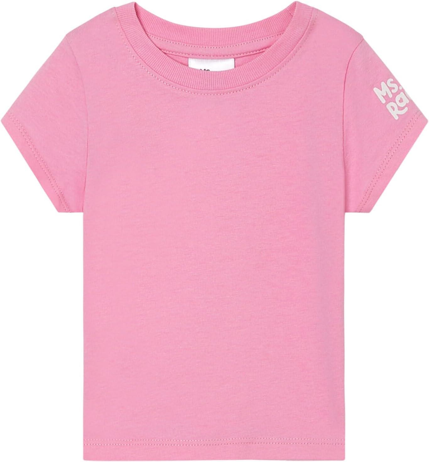 imageMs Rachel Cosplay Denim Overall TShirt and Headband 3 Piece Outfit Set Infant to Toddler Sizes 12 Months 5TBlue Denim Pink