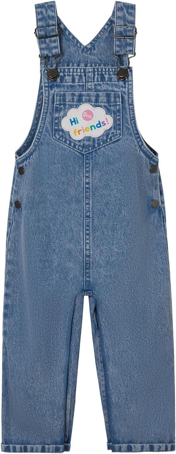 imageMs Rachel Cosplay Denim Overall TShirt and Headband 3 Piece Outfit Set Infant to Toddler Sizes 12 Months 5TBlue Denim Pink